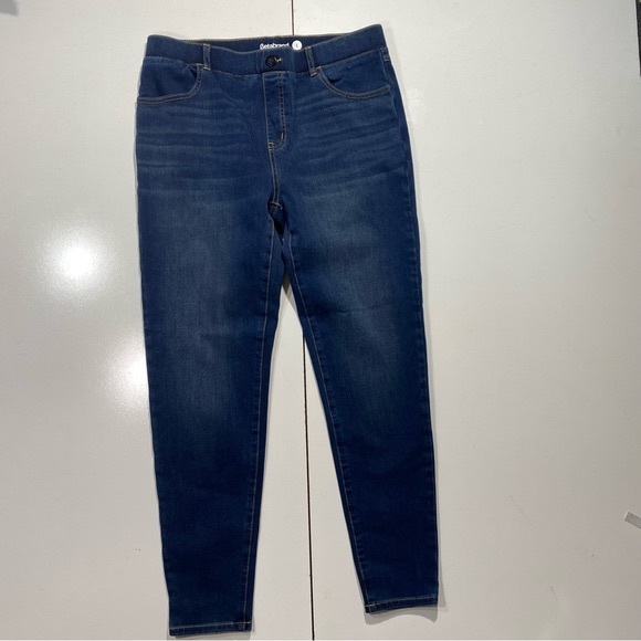 Betabrand Cotton Viscose Blend 4 Pocket Denim Pull On Woman’s Yoga Pants L - Picture 6 of 15